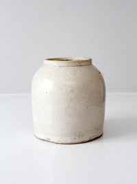 antique stoneware crock jar