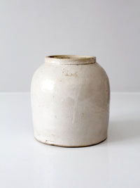 antique stoneware crock jar