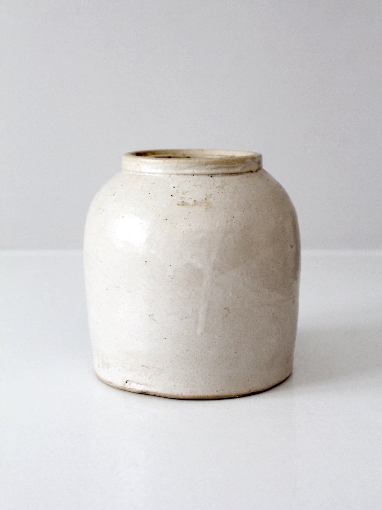 antique stoneware crock jar