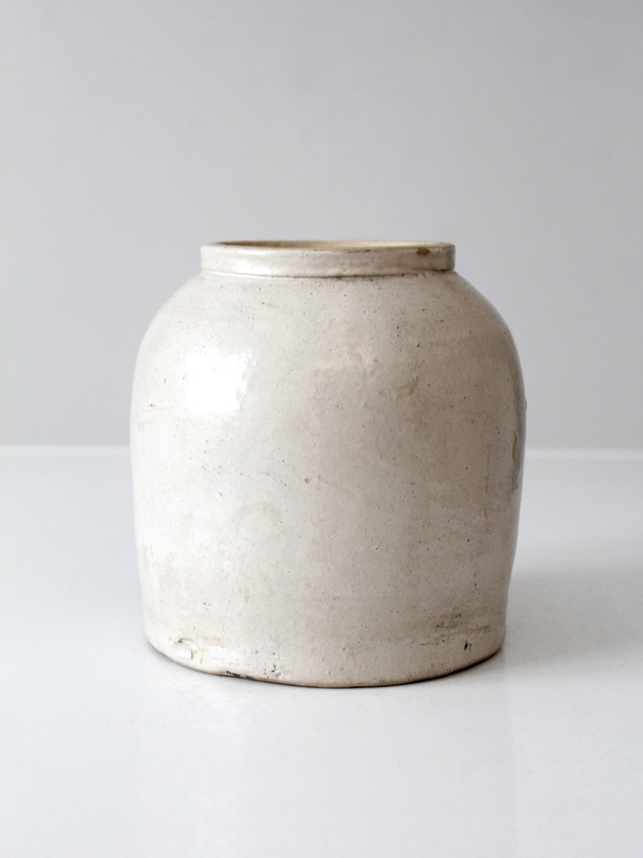 antique stoneware crock jar