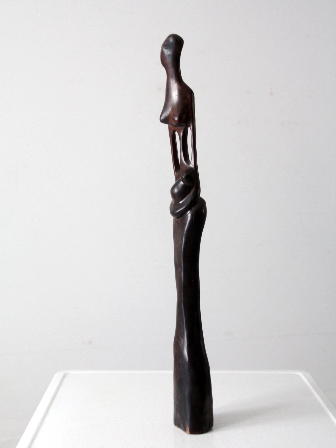 mid-century sculpture woman with child