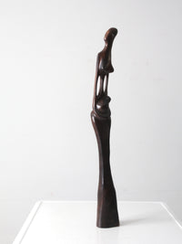 mid-century sculpture woman with child