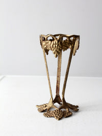 vintage brass grapevine stand