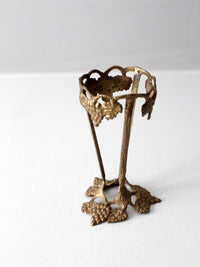 vintage brass grapevine stand