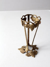 vintage brass grapevine stand