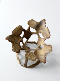 vintage brass grapevine stand