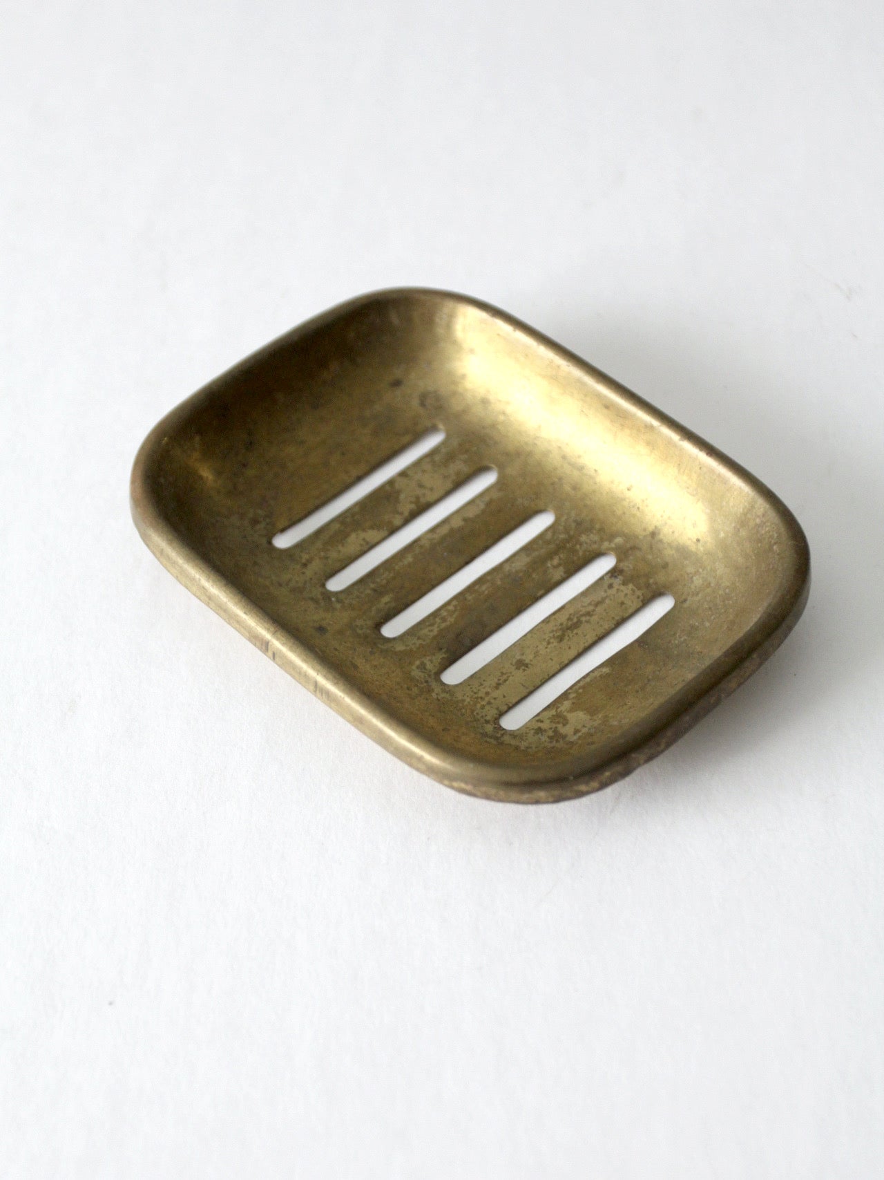 antique brass soap dish