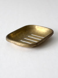 antique brass soap dish
