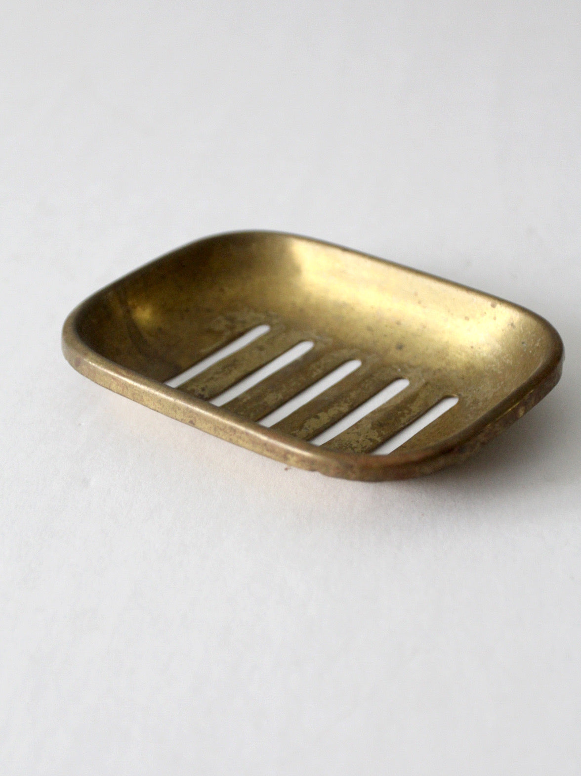 antique brass soap dish