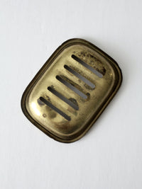 antique brass soap dish