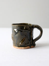vintage handmade pottery mug