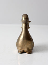 vintage brass duck candlestick holder