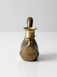vintage brass duck candlestick holder
