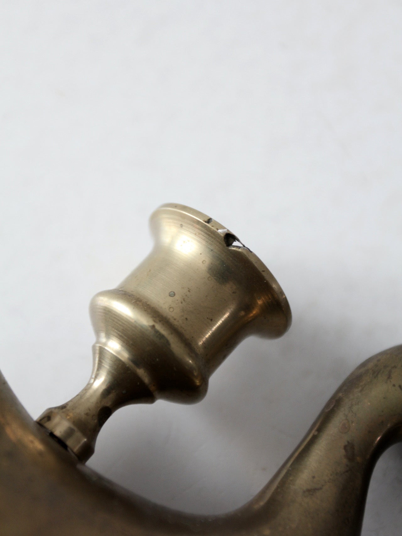 vintage brass duck candlestick holder