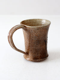 vintage studio pottery mug