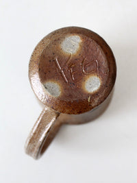 vintage studio pottery mug