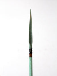 antique American lightning rods pair