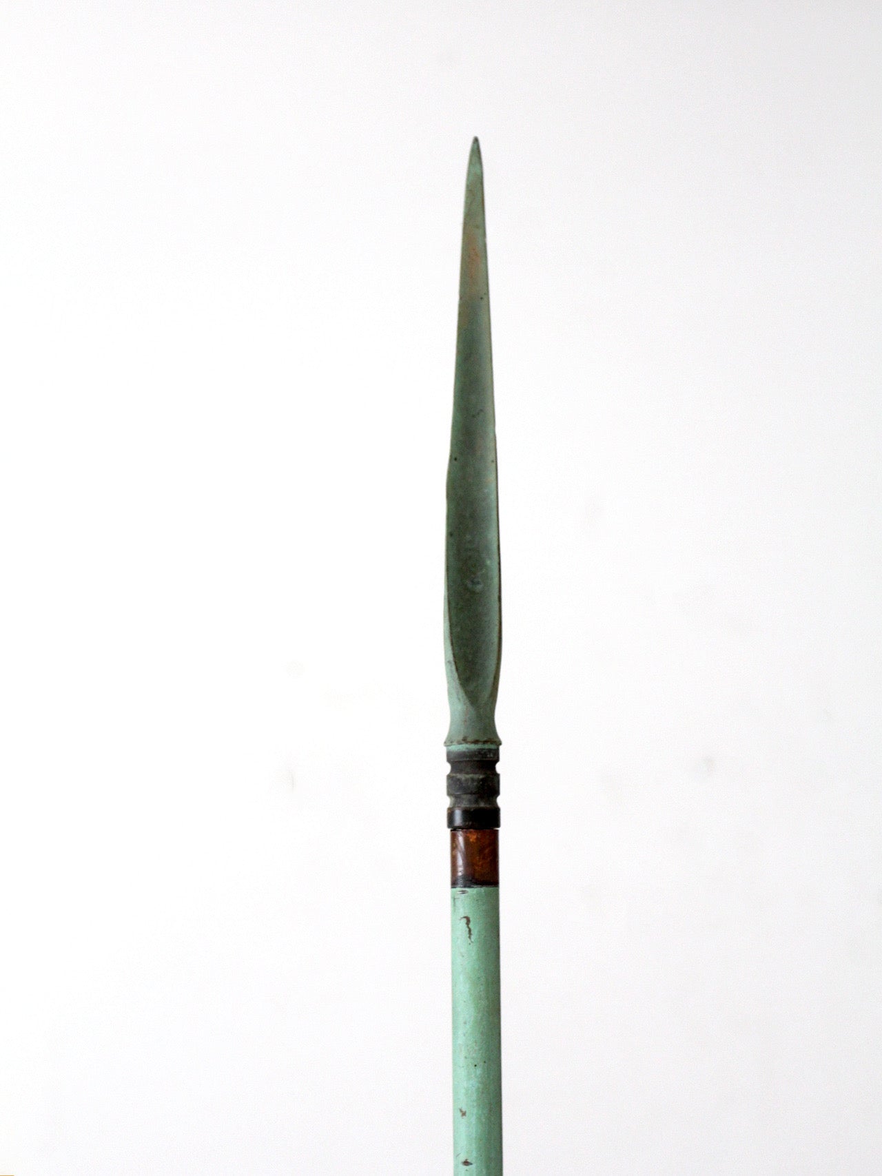 antique American lightning rods pair