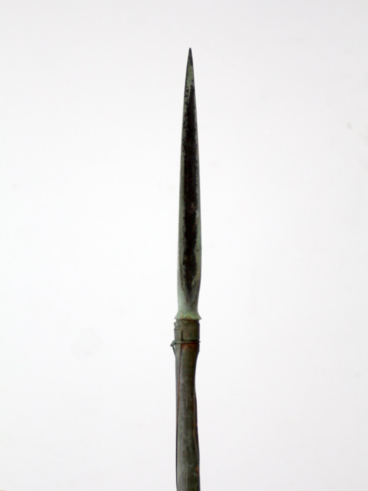 antique American lightning rods pair