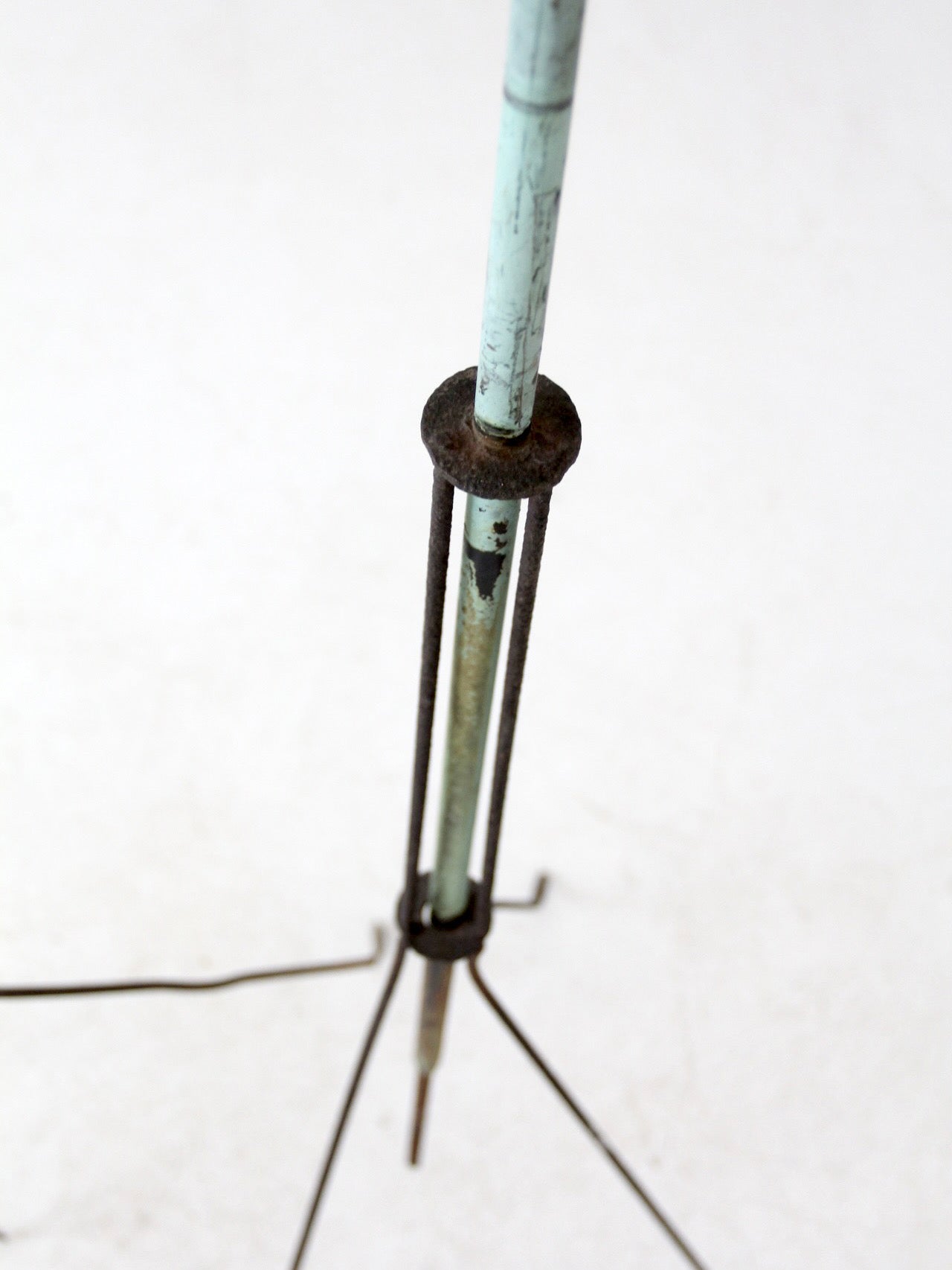 antique American lightning rods pair