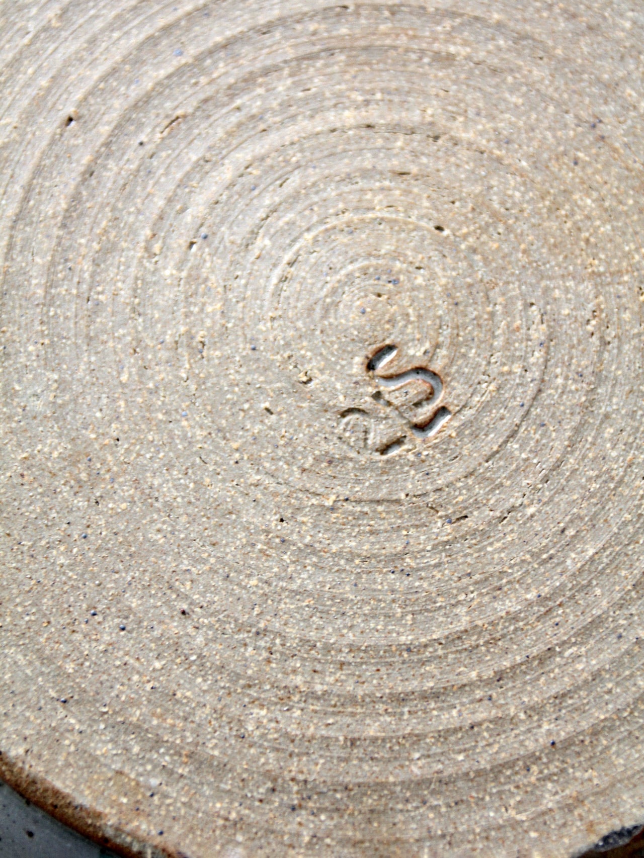 vintage studio pottery hanging plate