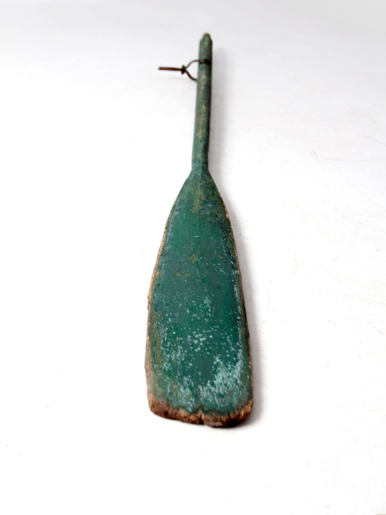 vintage painted wooden oar