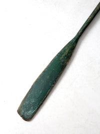 vintage painted wooden oar