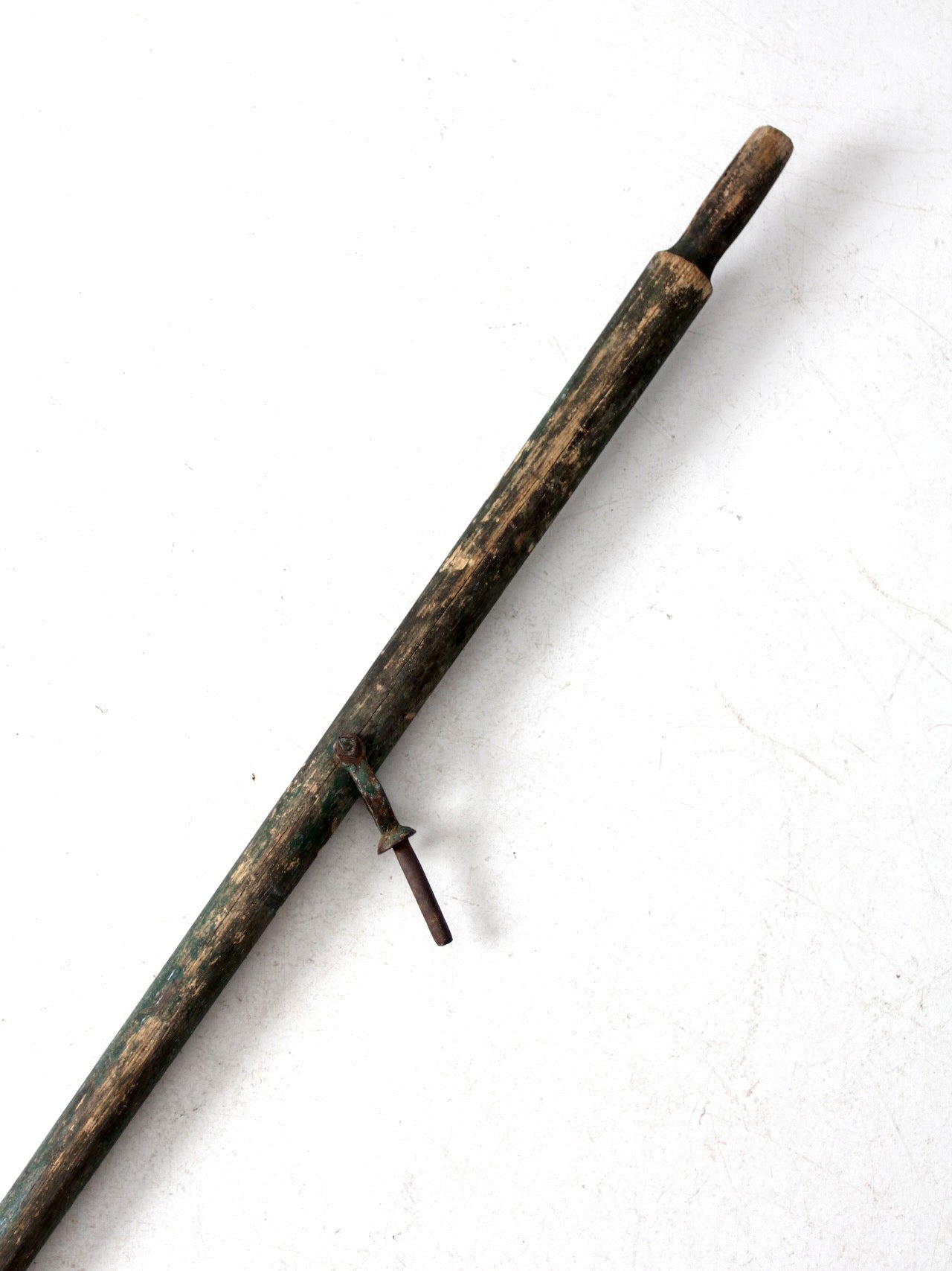 vintage painted wooden oar