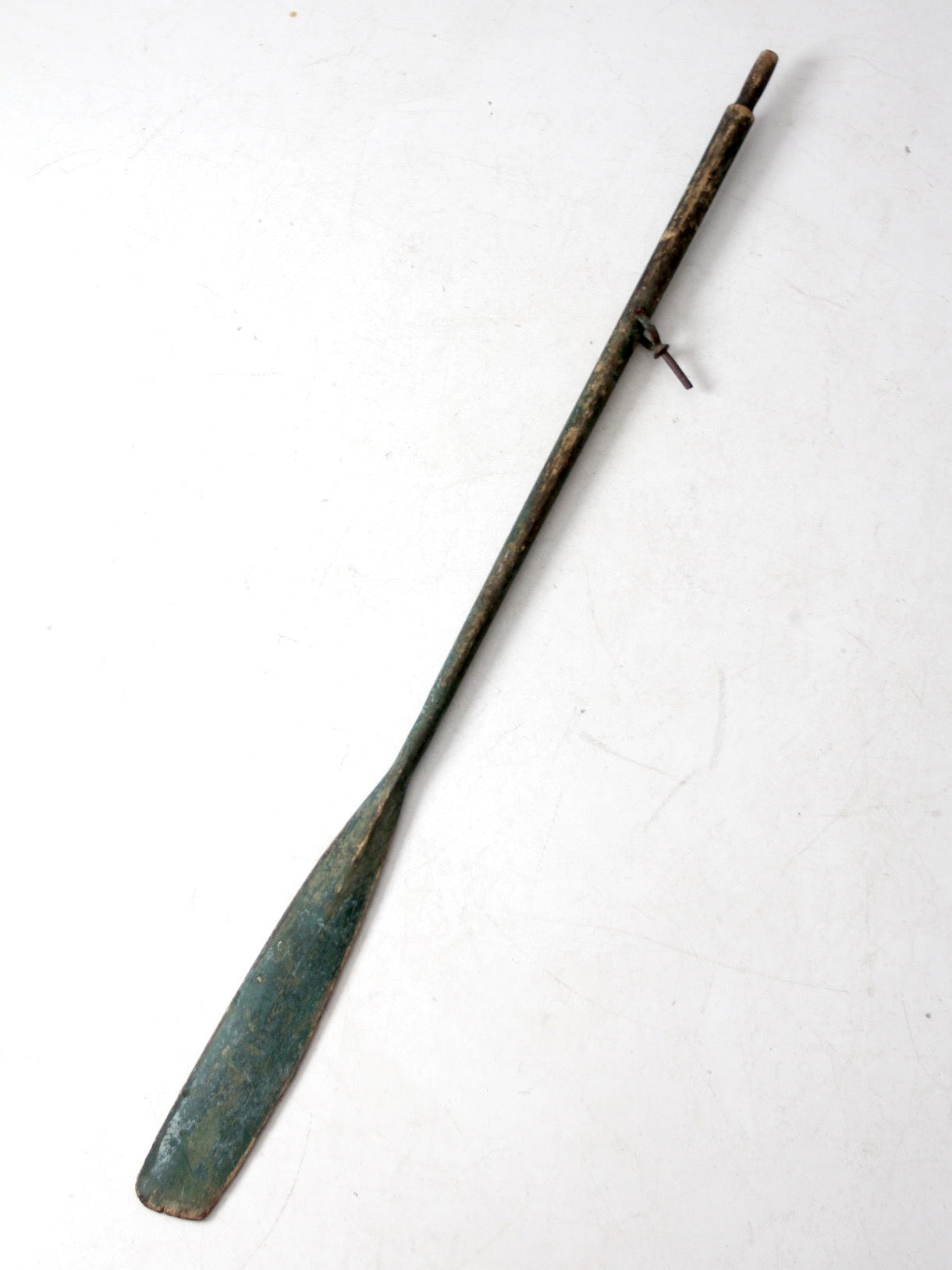 vintage painted wooden oar