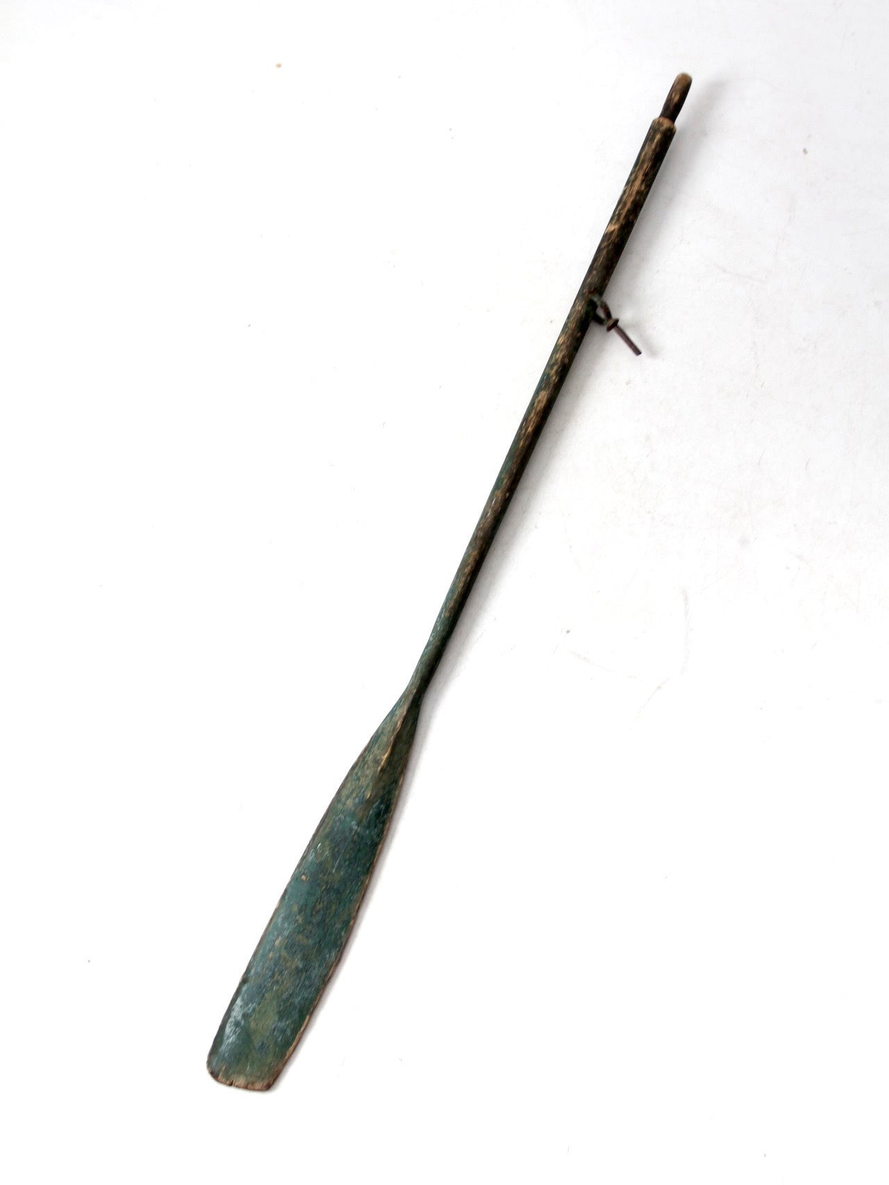 vintage painted wooden oar
