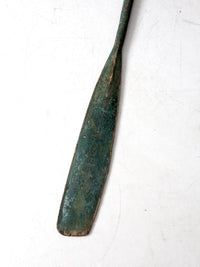 vintage painted wooden oar