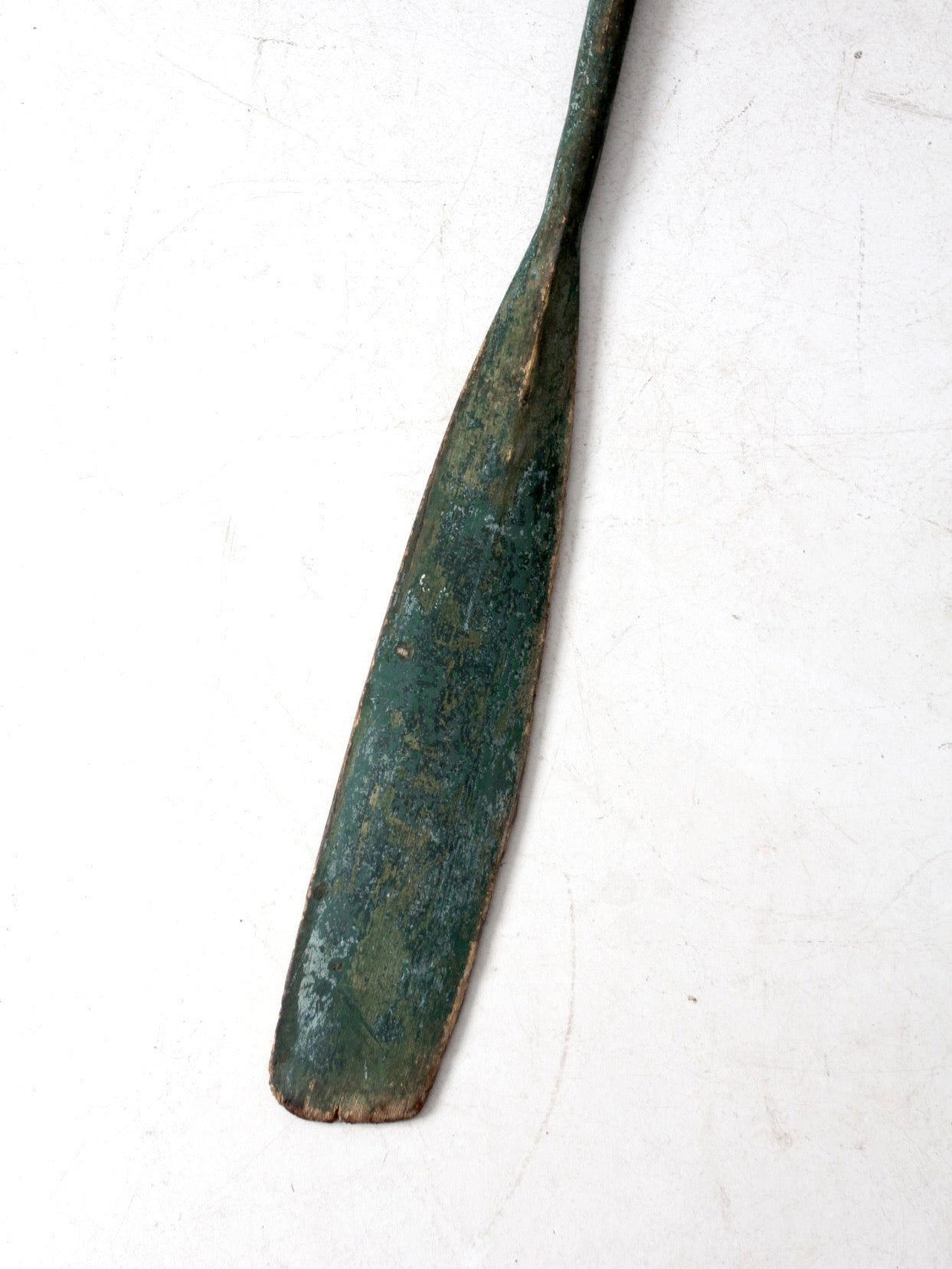 vintage painted wooden oar