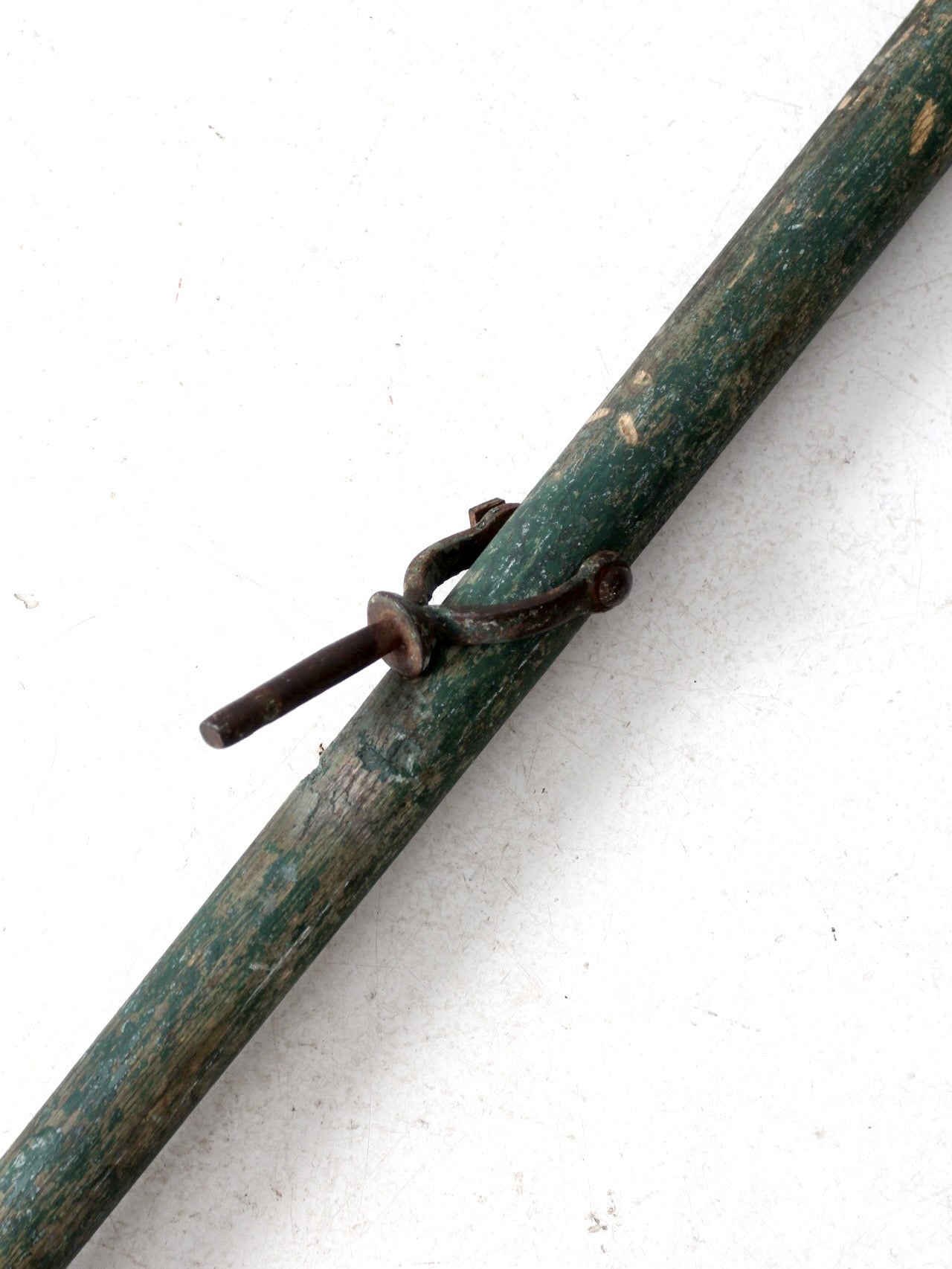 vintage painted wooden oar