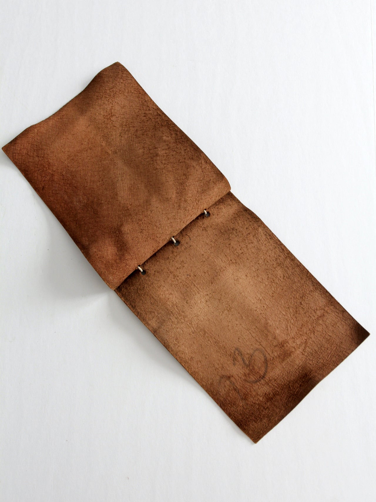 vintage painted suede souvenir album