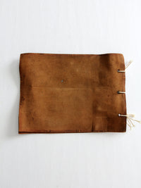 vintage painted suede souvenir album