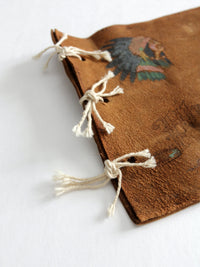 vintage painted suede souvenir album