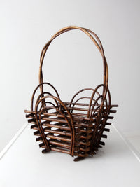 vintage twig basket