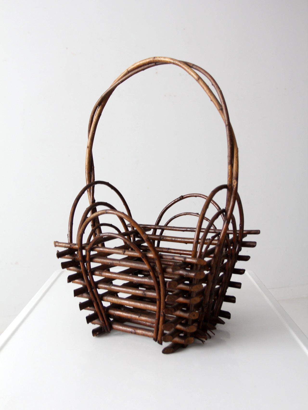 vintage twig basket