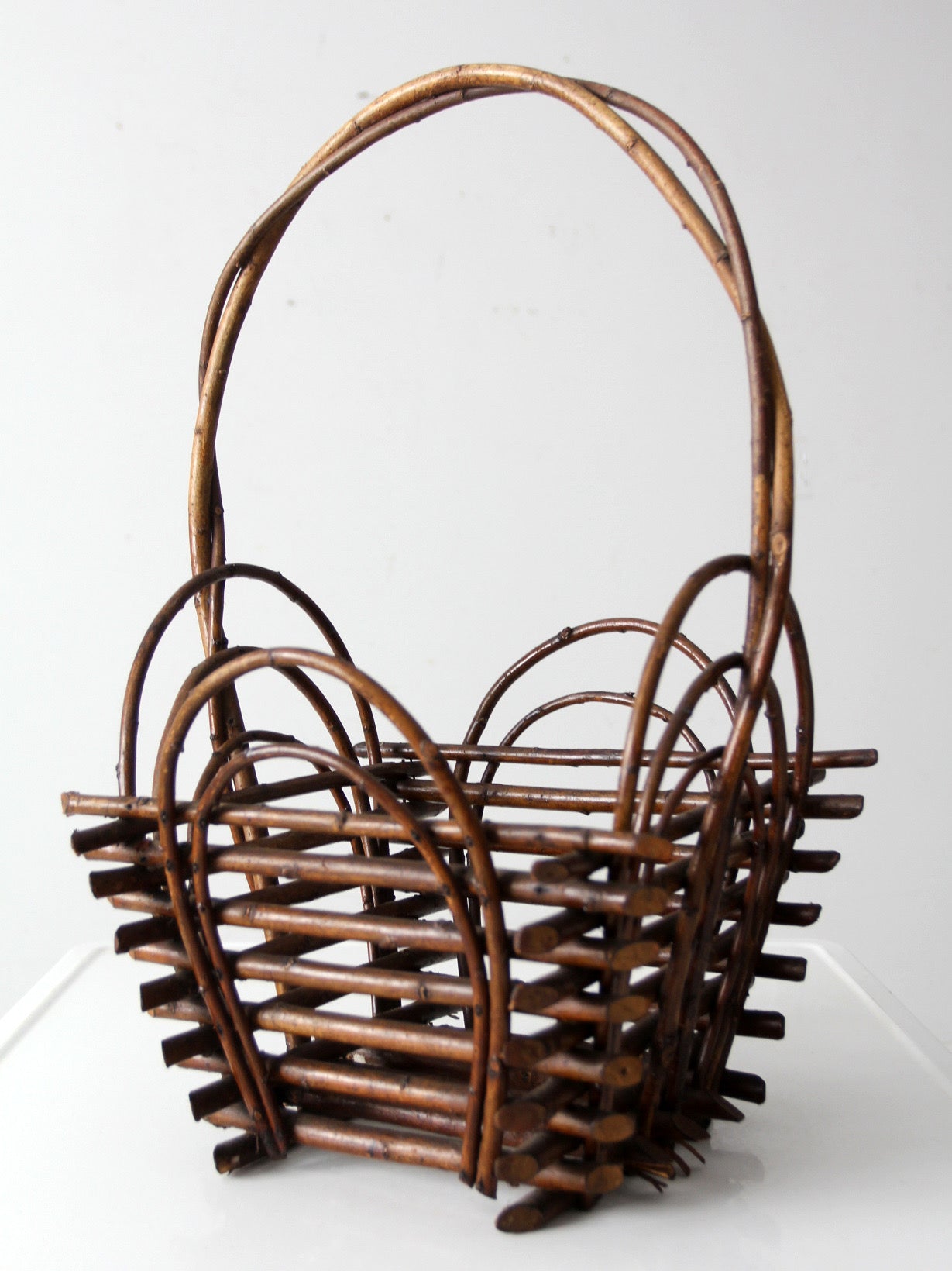 vintage twig basket