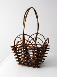 vintage twig basket