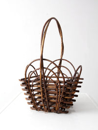 vintage twig basket