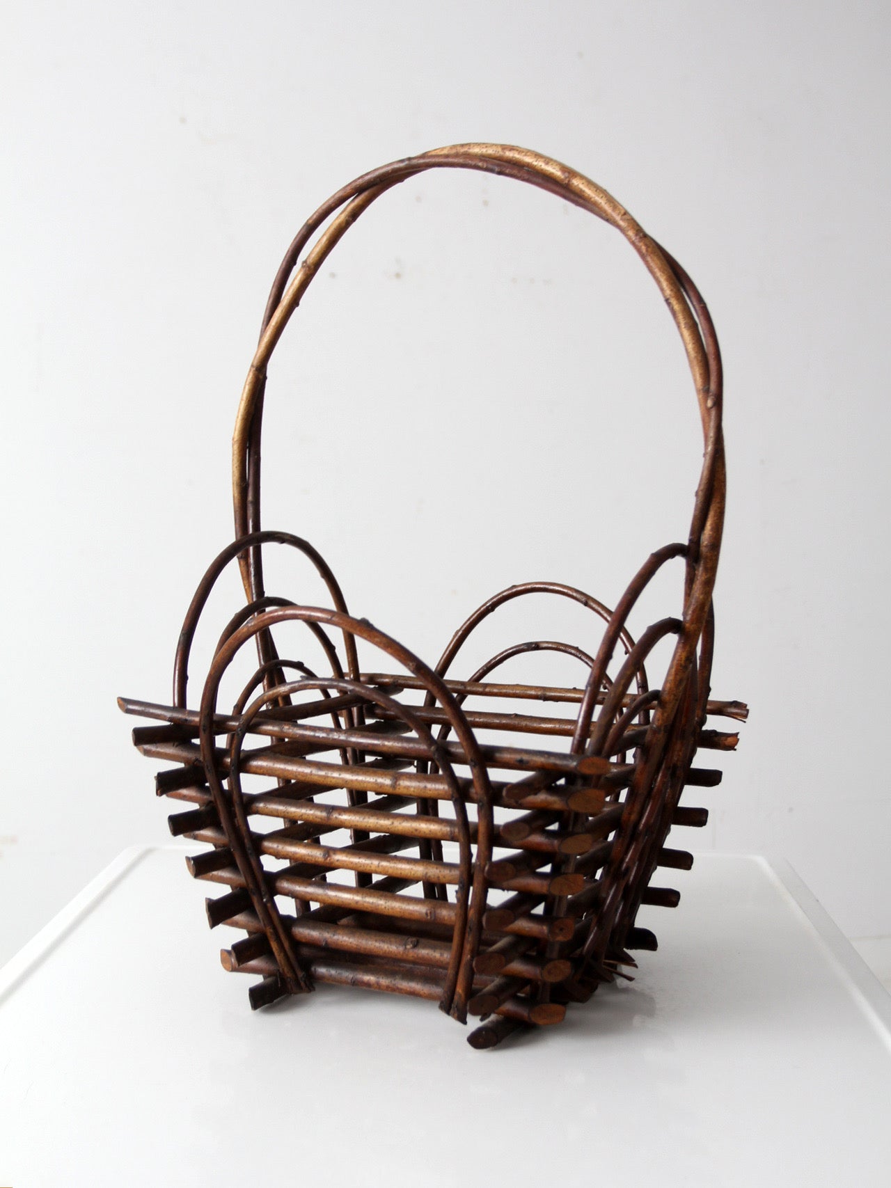 vintage twig basket