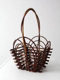 vintage twig basket