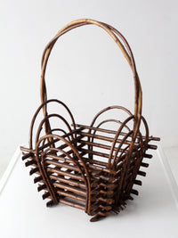 vintage twig basket