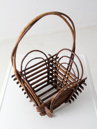 vintage twig basket