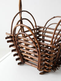 vintage twig basket