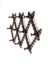 antique Victorian accordion wall rack