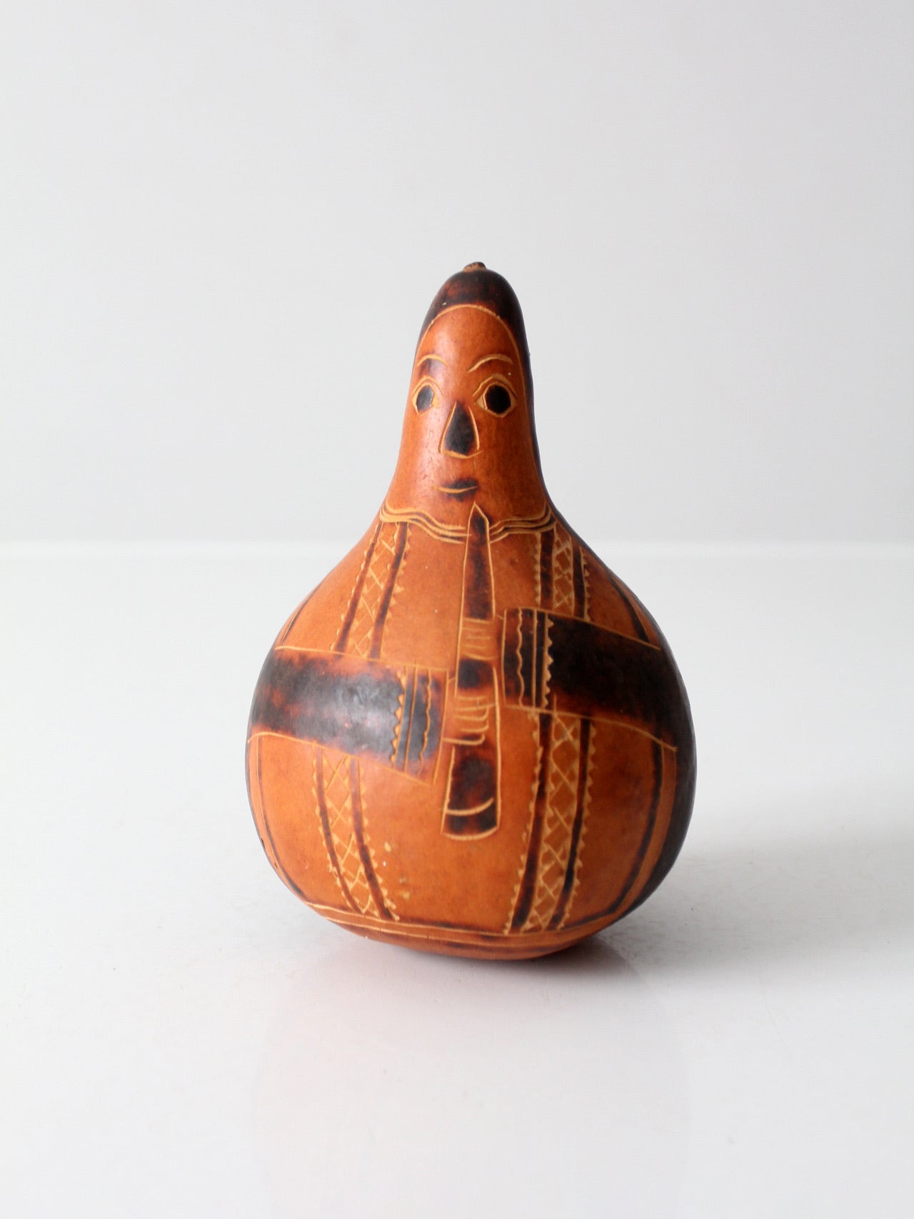 vintage Peruvian gourd art