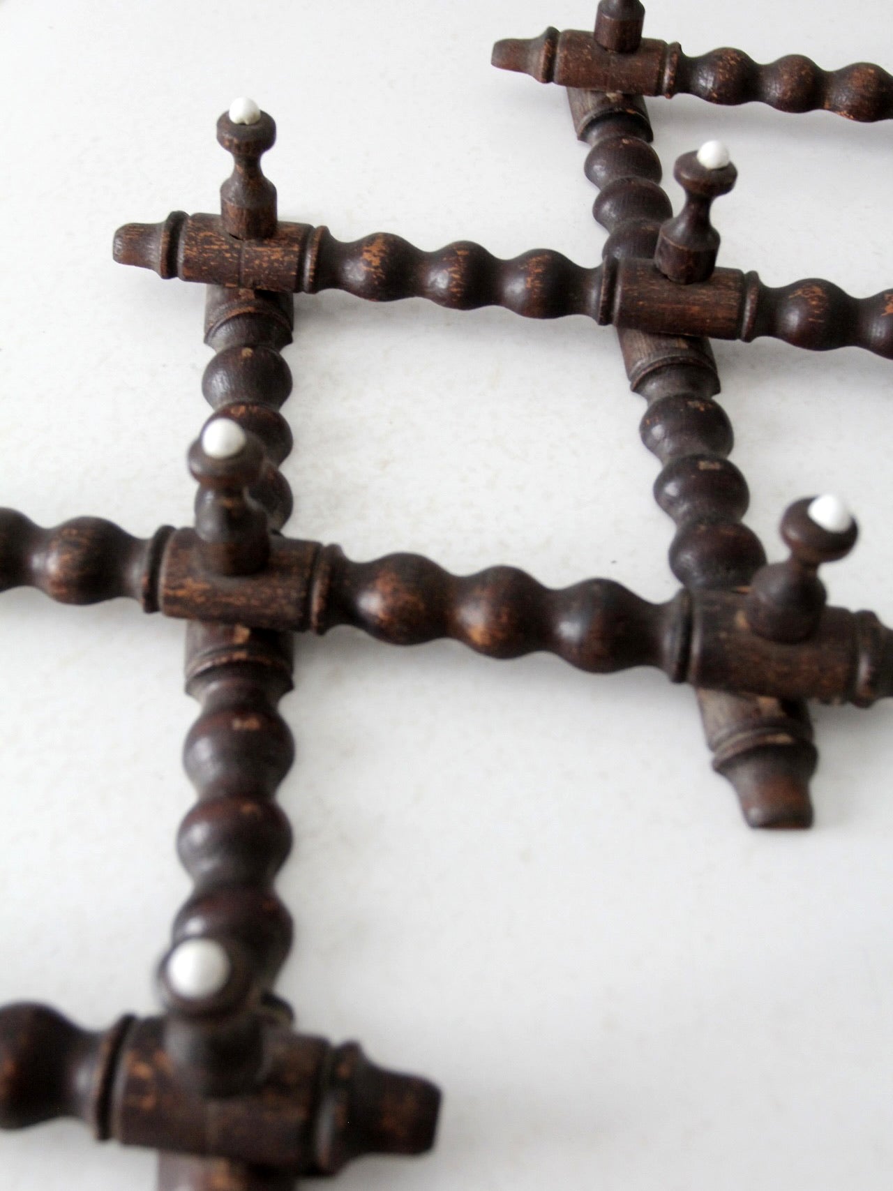 antique Victorian accordion wall rack