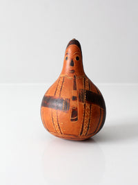 vintage Peruvian gourd art